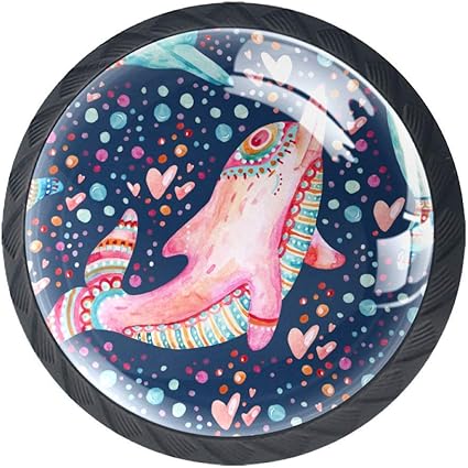 Delfín Tirador para Muebles Plastico 4 Piezas Decoración de la Oficina