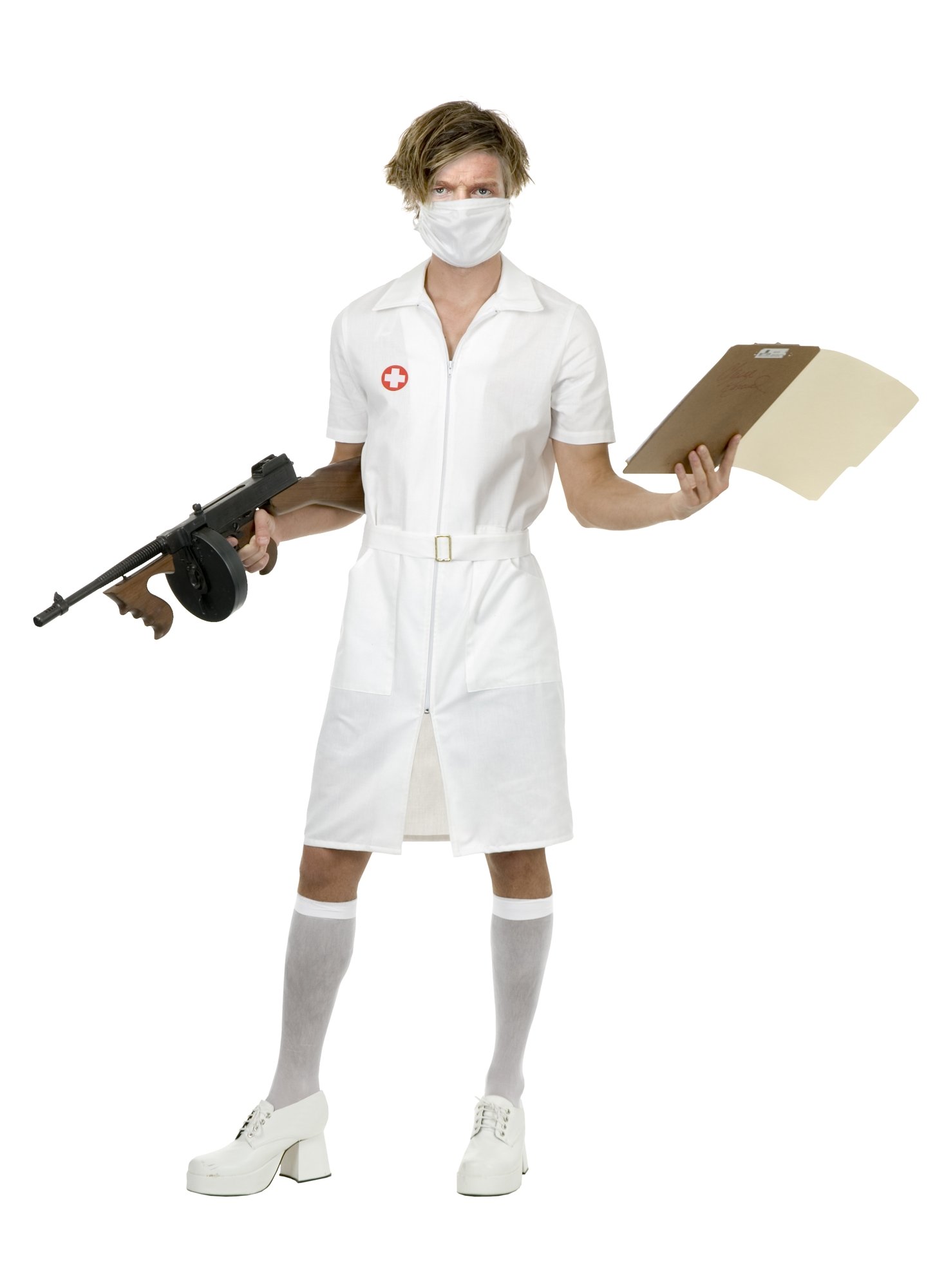 Charades Psycho Nurse Mens Costume