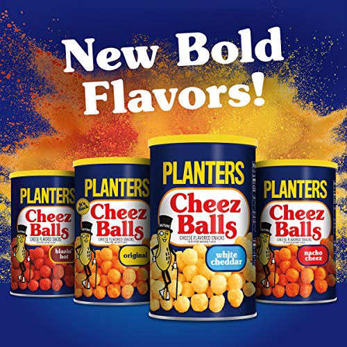 Planters White Cheddar Cheez Balls, 2.75oz Canister (Pack of 12