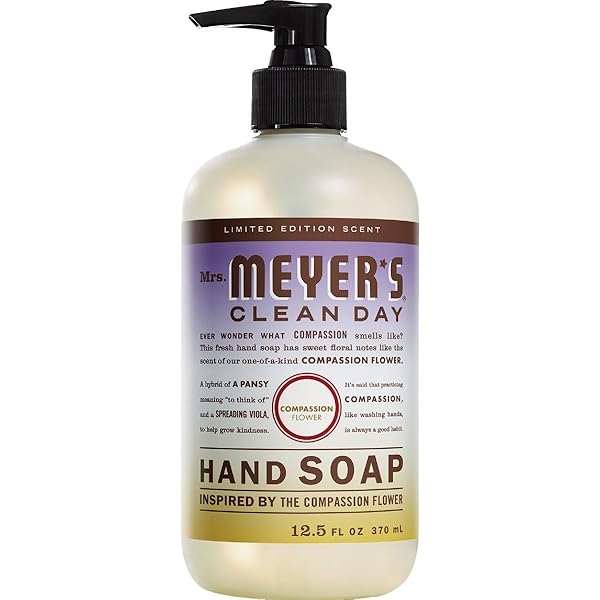 MRS. MEYER’S CLEAN DAY COMPASSION FLOWER HAND SOAP, 12.5 FZ