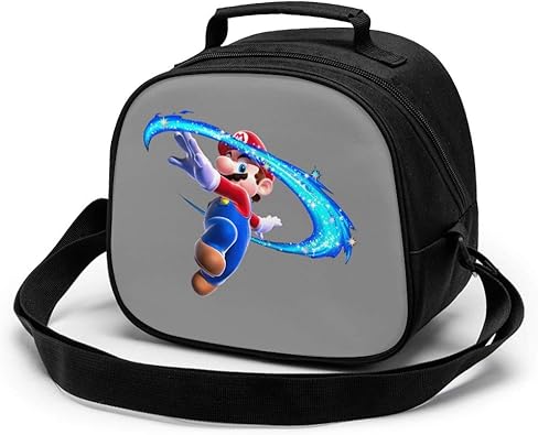 Amazon Co Jp スーパーマリオ 1 おしゃれ メンズ レディース 子供 大容量 ランチボックス 軽量 保温 断熱 食品収納 お弁当バッグ 弁当袋 手提げお弁当箱 保冷ランチバッグ ピクニックバッグ シューズ バッグ