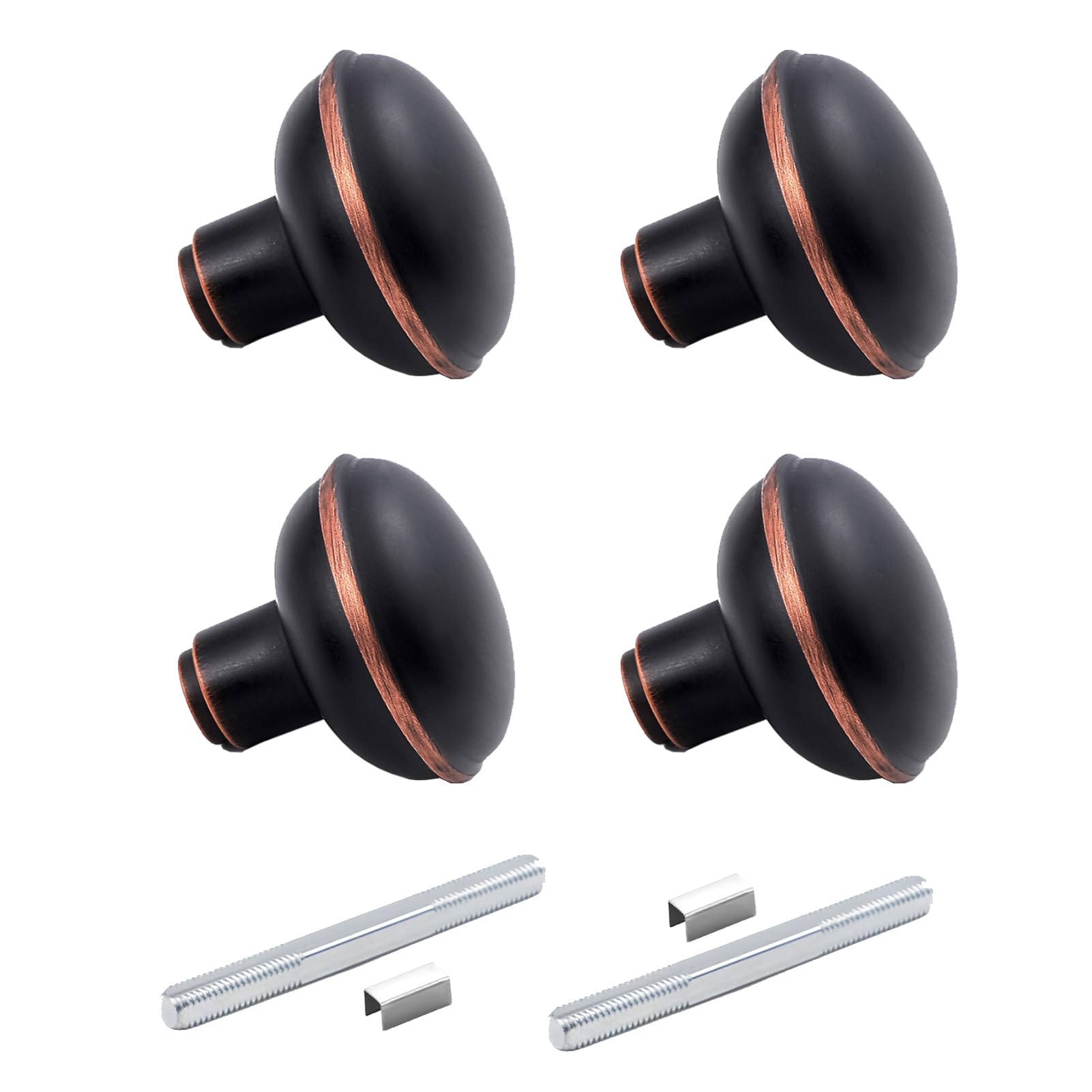 Photo 1 of newliplace Vintage Style Door Knob Set with Spindle, Antique Door Knobs Replacement Set for Interior Doors, Oil Rubbed Bronze