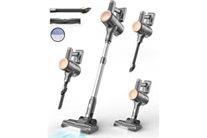 UML0 N8 Cordless Vacuum Cleaner,Lightweight Stick Vacuum with Powerful Suction,2200mAh Battery,40 Mins Runtime,Self-Standing,Rechargeable Vacuum Cleaners for Home Hardwood Floor Carpet Pet Hair