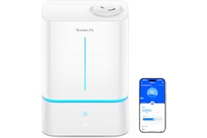 GoveeLife Smart Humidifiers for Bedroom, 4.5L Cool Mist Air Humidifiers with Scent Diffuser & Nightlight, 40H Runtime, Easy to Clean, Quiet Top Fill Ultrasonic Humidifier for Plant, Large Room, Baby