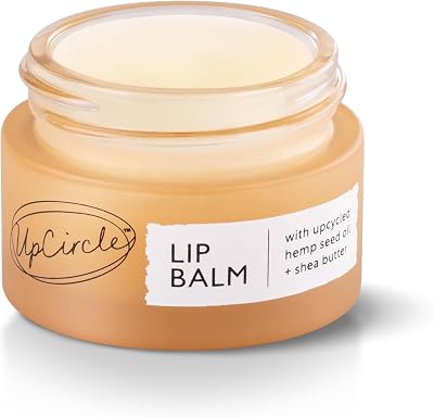 UPCIRCLE Lip Balm Hemp Seed Oil Shea 15ml Hydrating Rosehip Grapefruit