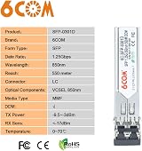 6COMGIGA 1.25G SFP 1000BASE-SX LC Multi-Mode 850nm Transceiver 550m DDM view 5
