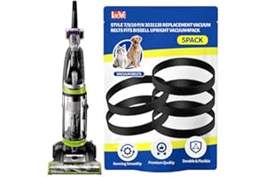 LAOYE for Bissell Style 7/9/10 P/N 3031120 Vacuum Belt 5-Pack for Bissell PowerForce Helix CleanView Swivel Rewind Pet Powerlifter Pet Hair Eraser Vacuum Cleaner Rewind Parts 2031093 32074 3031123