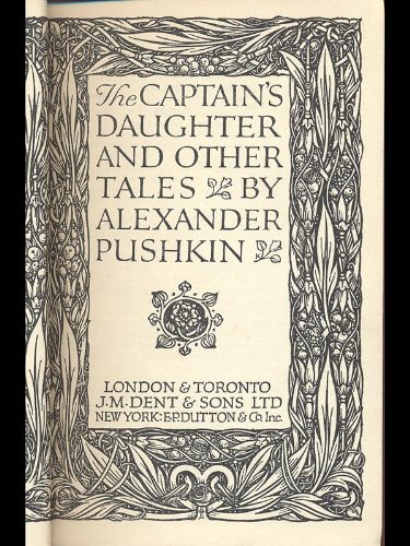 "The captain's daughter, and other tales," av Aleksandr Sergeevich Duddington, Natalie. Pushkin