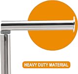 Crystals Freestanding Toilet Roll Holder 2 in 1 Stainless Steel Silver view 6