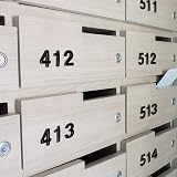 Vicloon 3D Mailbox Numbers 3 Inches Self-Adhesive ABS Black 5 Pack view 6
