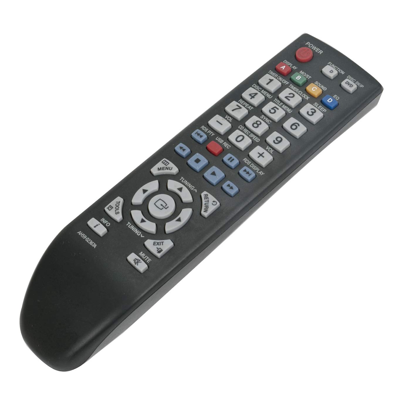 VINABTY AH59-02367A Replacement Remote Control Fit for SAMSUNG Stereo DVD Micro Component System MM-D330D MM-D470D AH59-02304A