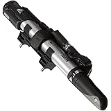 Topeak Mini Morph Pump with Gauge , Black, Silver, 26.5 x 5 x 2.8 cm / 10.4” x 2.0” x 1.1”