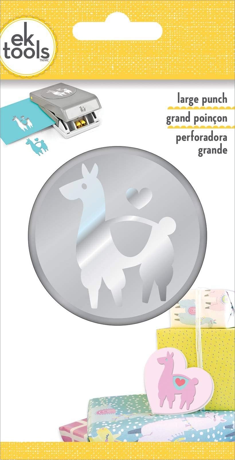 EK Success ek Tools Punch Large-Double-Llama Love 54-30377