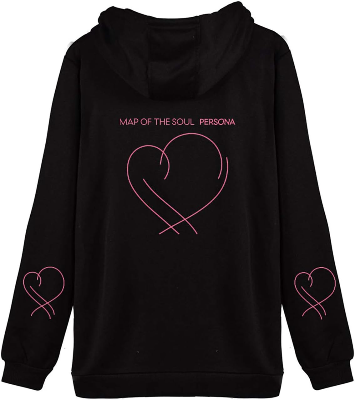 BTS Hoodies Kpop Map of The Soul Persona Full-Zip Hoodie Pullover Sweatshirts