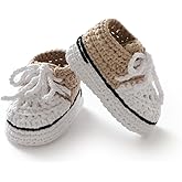 mimixiong Baby Booties Crochet Hand Knitting Shoes for Infant Sneakerheads Soft Booties for Newborn Boys and Girls Gift