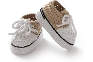 mimixiong Baby Booties Crochet Hand Knitting Shoes for Infant Sneakerheads Soft Booties for Newborn Boys and Girls Gift