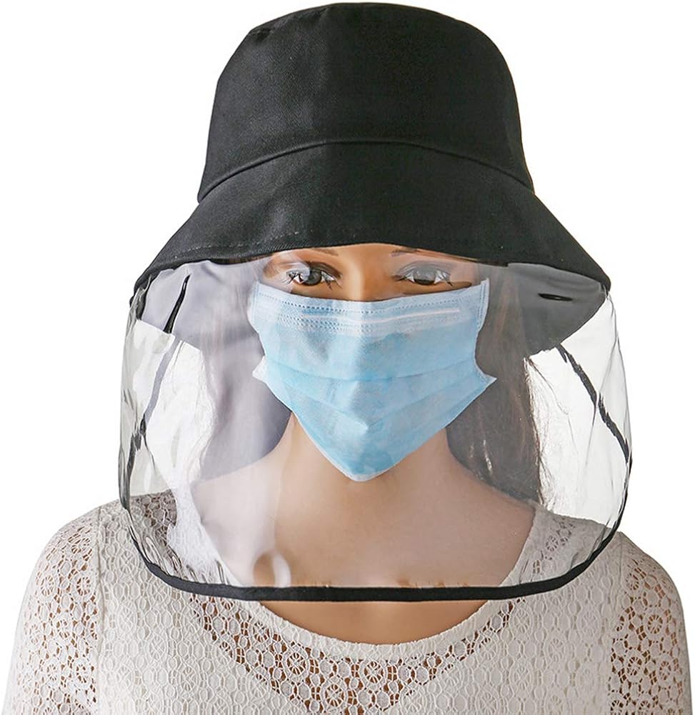 Bucket Hats Sun Visor Hat Bucket Hat Protective Face Shield UV