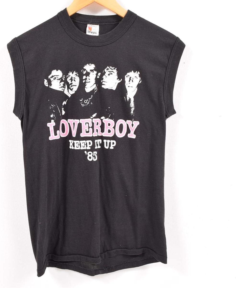 HUIPINGNI W1183 Women's Printed ShortSleeved Loverboy Band