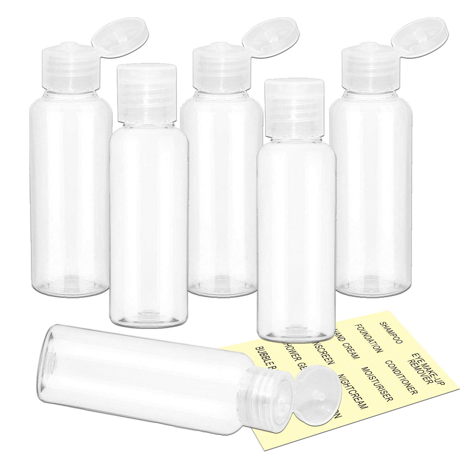 YICTEK Empty Plastic Bottles 1.69 oz Small Refillable