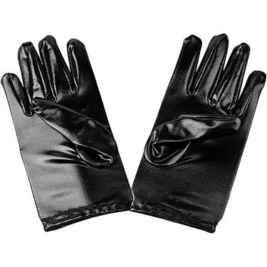 2 Pares De Guantes De Satén Con Perlas - Blanco Y Negro, Guantes De Ópera Para Bodas Y Eventos Formales