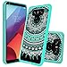 LG G6 Case,LG G6 Plus Clear Case,AnoKe [Scratch Resistant] Colors Mandala Flower Cute Grils Women Ultra Thin Slim Fit Hard Cover TPU Bumper Hybrid Protective Phone Case for LG G6/G6 Plus TM CH Mint