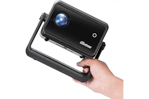 [Electric Focus] Mini Projector with WiFi and Bluetooth,1080P Portable Projector, iSinbox Outdoor Movie Projector for Bedroom/ Phone/ Laptop 200" Screen 15000LM Ceiling Projector Adjustable