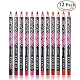 RUIMIO Lip Liner Lip Pencil Waterproof Set of 12 Colors