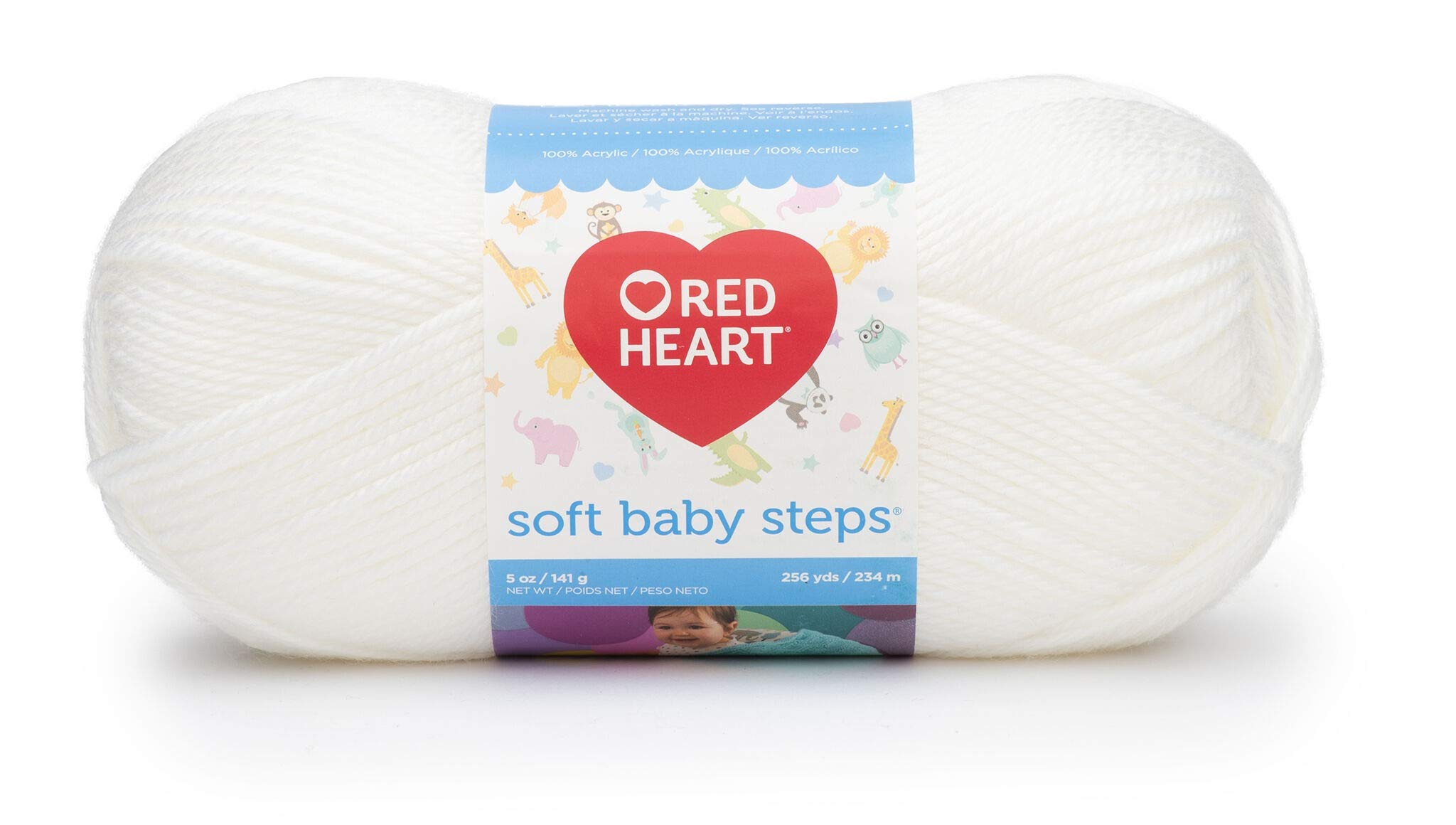 Bulk Buy: Red Heart Soft Baby Steps Yarn (3-Pack) White E746-9600