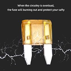 HUIQIAODS 2 Pack Mini Blade Fuse Holder 18 Gauge