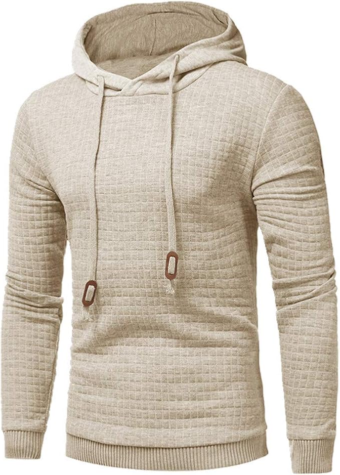 Autumn Winter Men's Jacquard Sweater Long Sleeve Hoodie Warm Hoodie