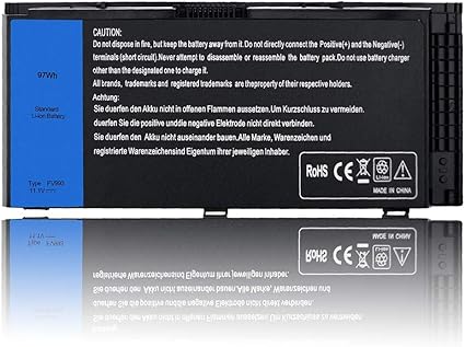 Amazon Com New M6600 Fv993 Laptop Battery For Dell Precision M4600 M4700 M4800 M6700 M6800 Series Fits Kj321 Fjj4w Pg6rc R7pnd 1c75x 97krm Ry6wh Notebook Home Audio Theater