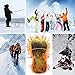 Unisex Touchscreen Texting Rechargeable Battery Heated Gloves Kit, Waterproof Winter Warm Thermal Gloves for Outdoor Camping Hiking Hunting (3.7V)