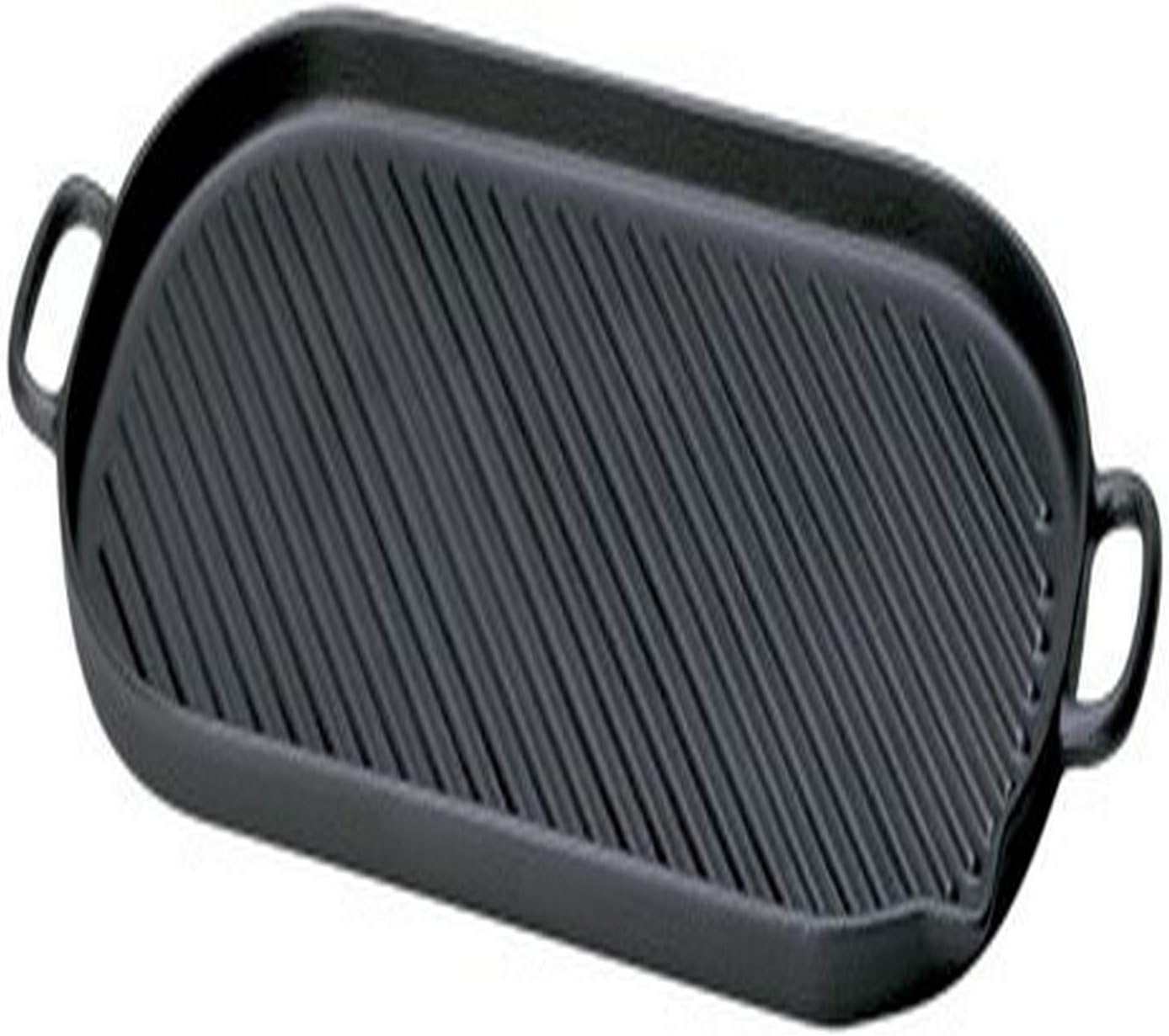 Chasseur Large Black Oval Cast Iron Grill
