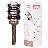 FIXBODY Boar Bristles Round Hair Brush, Nano
