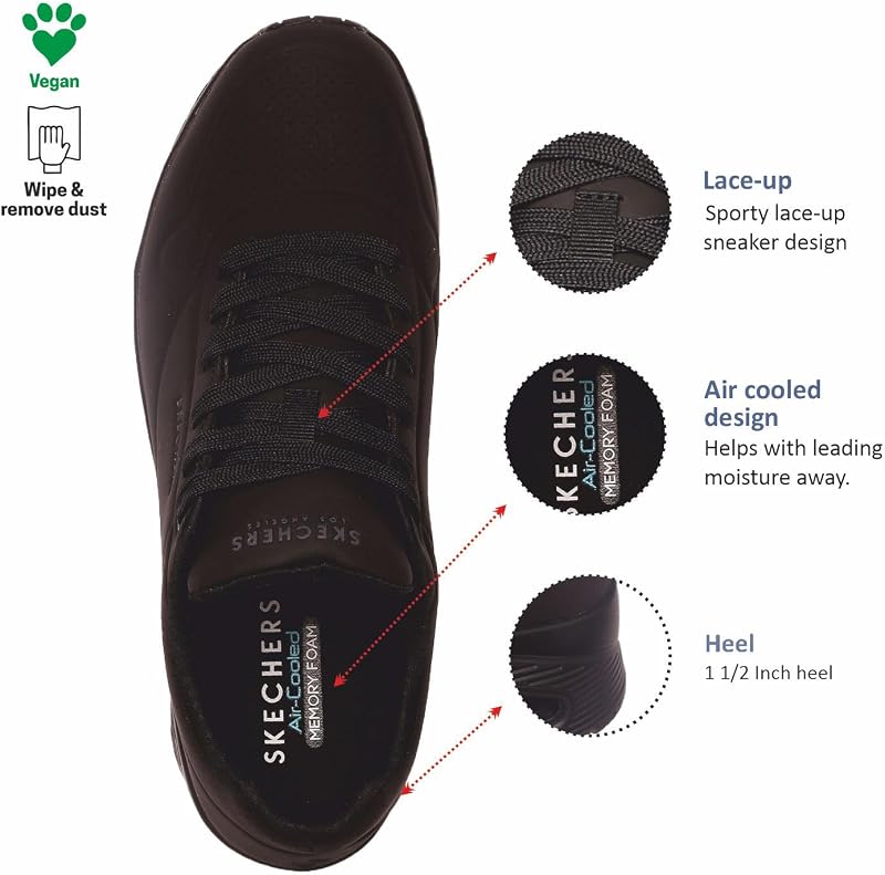 Uno Stand On Air, Zapatillas Hombre, Black Durabuck Trim, 42 EU