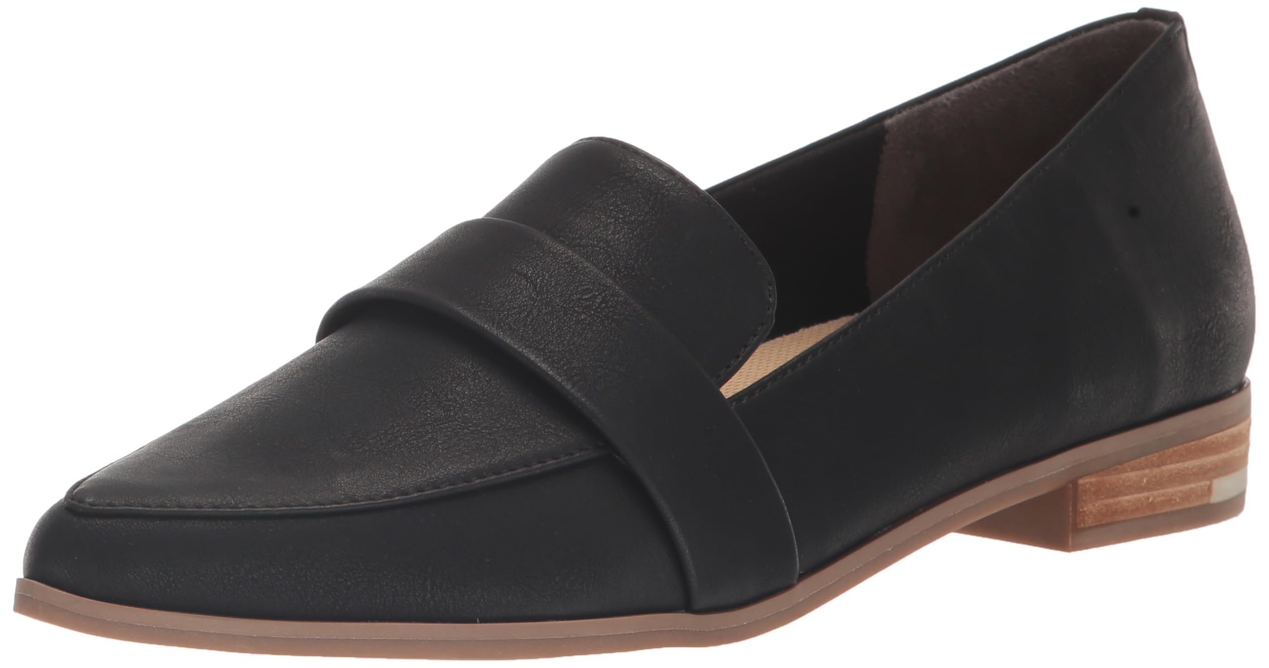 Dr. Scholl’s Shoes Womens Faxon Too Slip-On Casual Dress Loafer Black Smooth 7 M