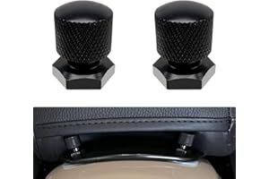 GENERIC AILMOTO Solo Seat Nut Black, Rear Seat Mounting Nuts 1/4"-20 Compatible for Harley Davidson 1997-2023 Touring Street Glide Road Glide Road King Softail Low Profile Iron Heritage