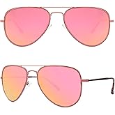 MAXJULI Polarized Aviator Sunglasses for Big Heads Men Women 8123