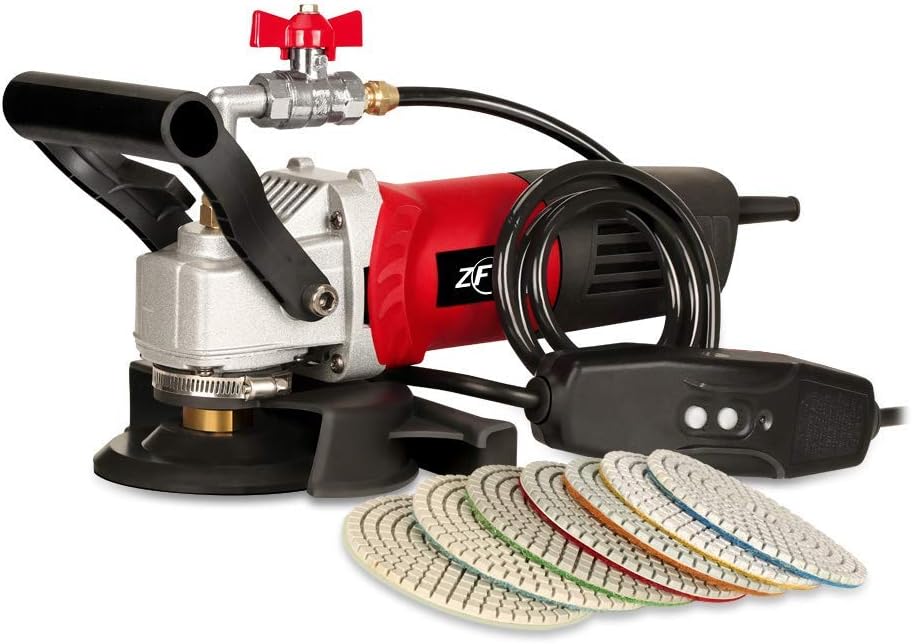 ZFE 900W/110V Variable Speed Wet Polisher/Grinder & Granite Diamond Polishing Pads Amazon.co.uk