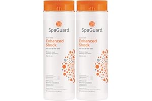 SpaGuard Enhanced Shock, 2 lb, Pack of 2, Multipurpose Shock for Spas & Hot Tubs, Produces Clear & Sparkling Spa Water, Easy to Use, Removes Unpleasant Odors
