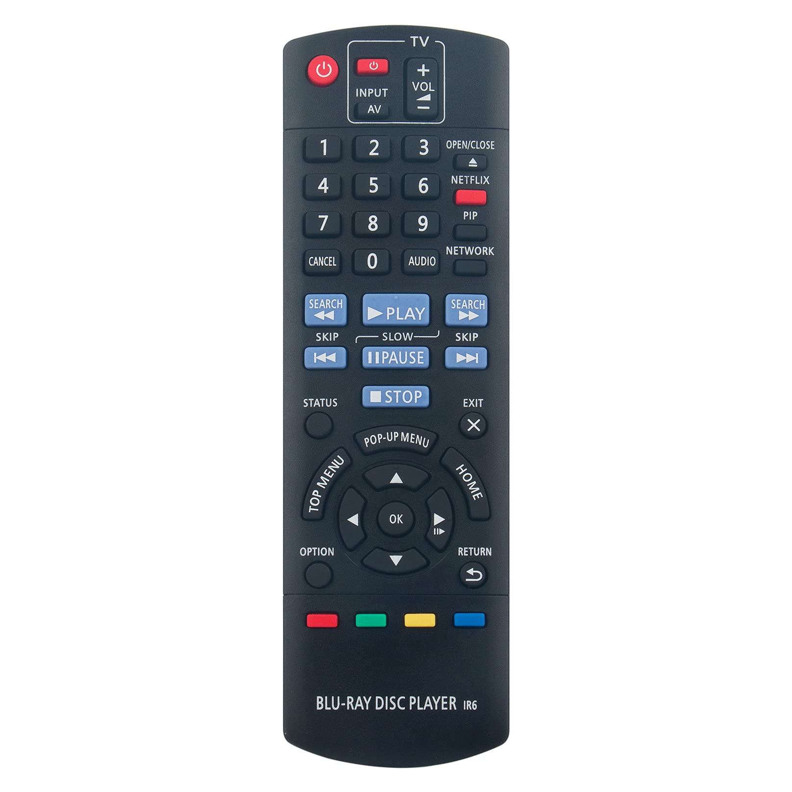 VINABTY N2QAYB000739 Replacement Remote Control Compatible with Panasonic BLU-RAY DISC Player Rmote DMPBD77 DMPBD77EBK DMP-BD77 DMP-BD87 DMP-BD871