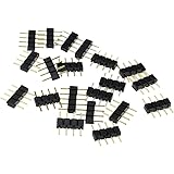 SIM&NAT 20pcs 4 pin Male Connector Connecter for 3528 5050 SMD RGB Led Strip Lighting