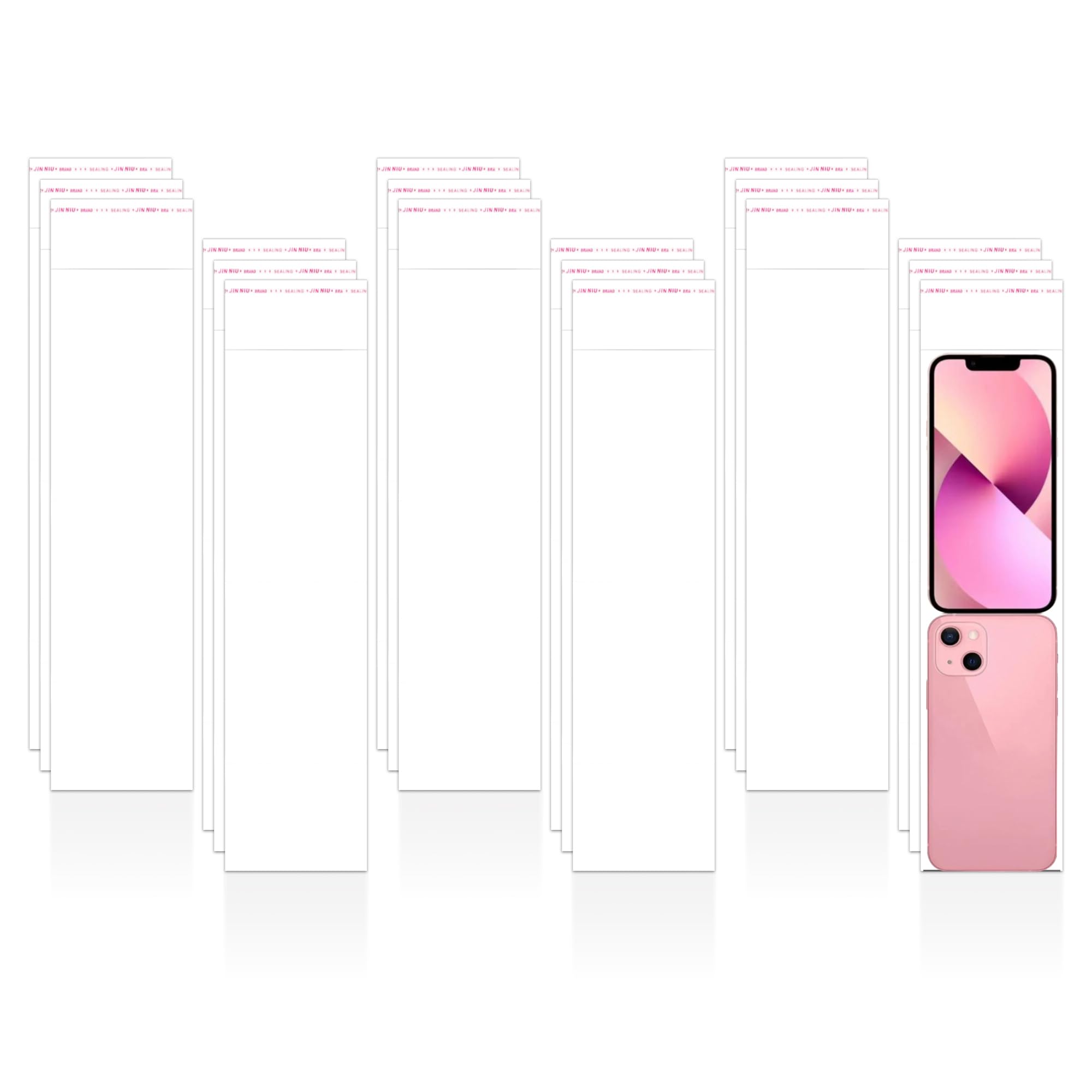 Long Cellophane Bags 3" x 11" 300pcs Self Sealing Cello Bags Crystal Sealed Clear Bags 50µm for Jewelry Bakery Cookies Candy Christmas Gifts Necklace Utensils (5 Sizes for Choosing)