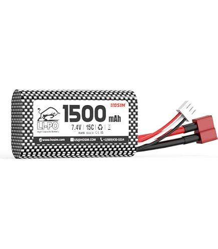 thumbnail image 2 of Hosi 2pcs 7.4V 1000Ah & 1420AHh 25C T Connector Li-Polyer Rechargeable Battery Pack With... 2 of 14