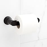 Signature Hardware 482829 Berwyn Wall Mounted Pivoting Toilet Paper Holder - Matte Black