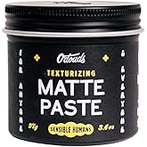 O'Douds Matte Paste - Natural Styling Clay for Men - Strong Hold for Maximum Volume & Texture with Matte Finish - Vegan & Plant-Based - Labdanum & Lime Scent (3.4oz)