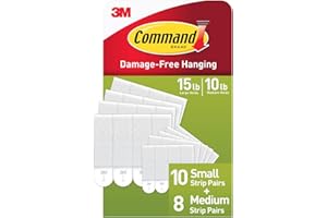 Command Picture Hanging Strips Variety Pack, Damage Free Hanging Picture Hangers, No Tools Wall Hanging Strips for Living Spa