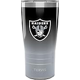 Tervis Traveler NFL Las Vegas Raiders - Ombre Triple Insulated Tumbler Travel Cup Keeps Drinks Cold & Hot, 20oz, Stainless Steel
