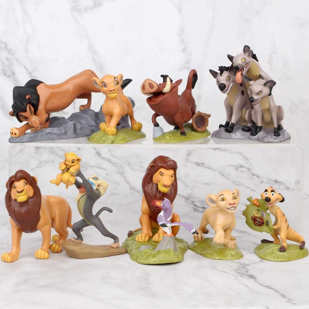The Lion King Figures Simba Figure Juguete Modelo, 9 Piezas