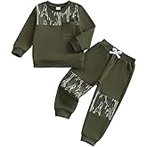Fufuriprefer Toddler Boy Fall Winter Clothes Hunting Outfit Camouflage Long Sleeve Sweatshirt Pullover Jogger Pant Set